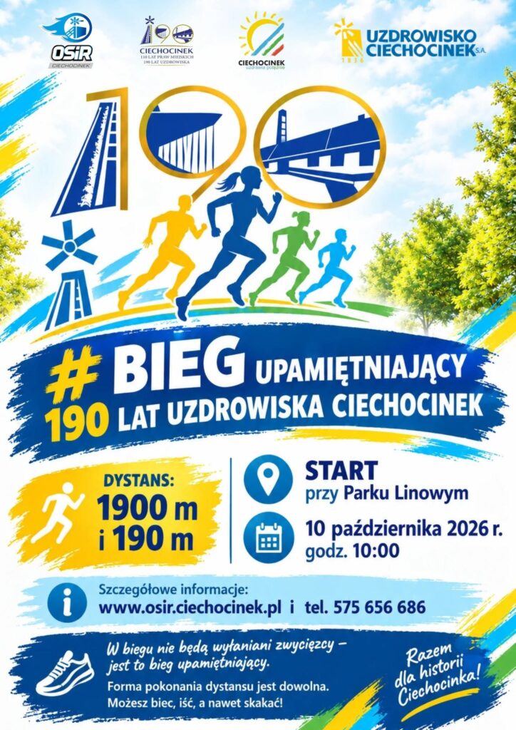 Bieg Upamiętniający 190 lat Uzdrowiska Ciechocinek