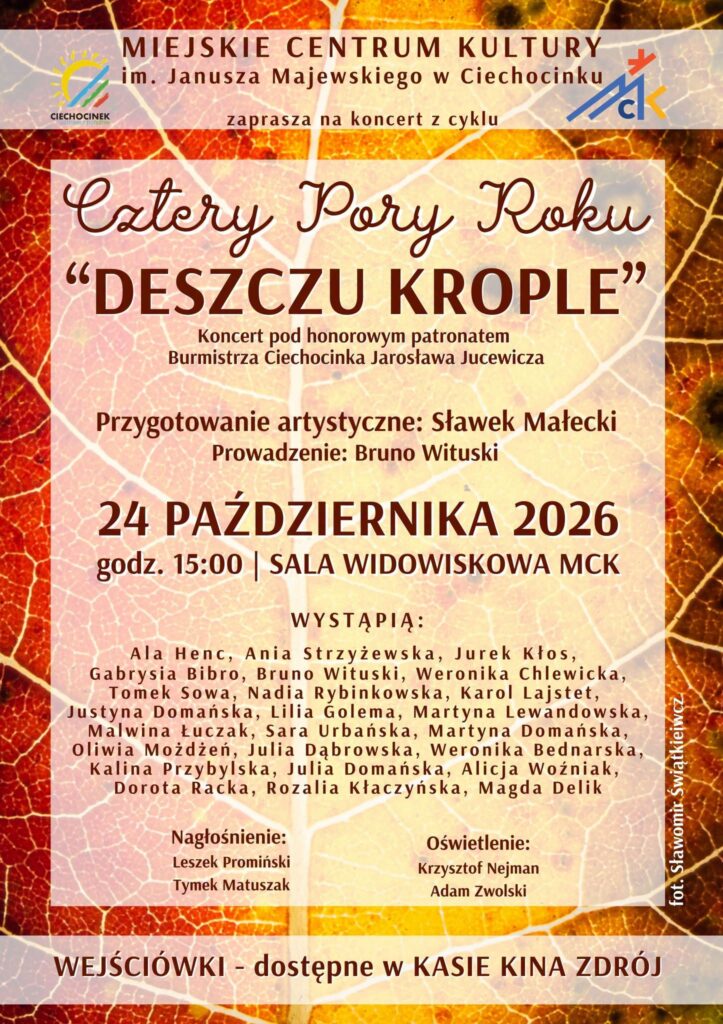 Koncert z cyklu „Cztery Pory Roku” – Jesień